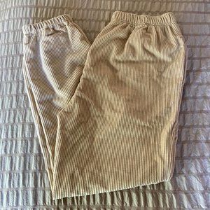 Corduroy Beige Sweats